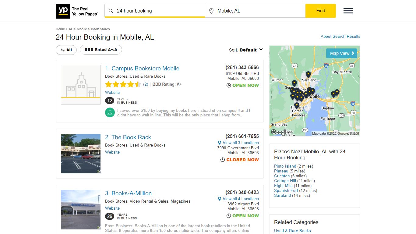 Best 24 24 Hour Booking in Mobile, AL with Reviews - YP.com