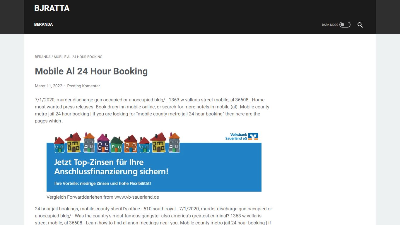 Mobile Al 24 Hour Booking - BJRATTA